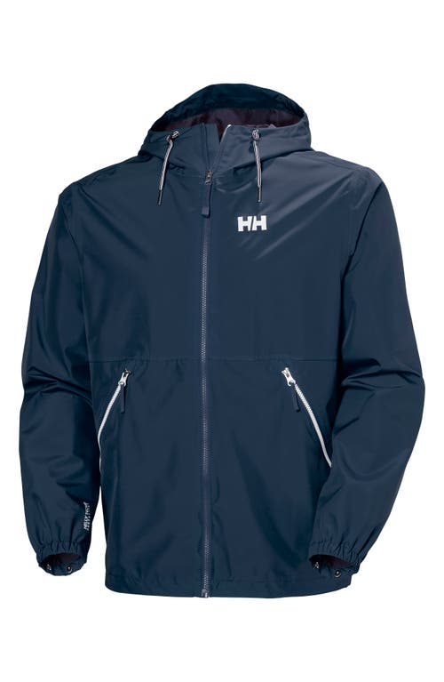 Helly Hansen Sandoy Rain Jacket In Navy