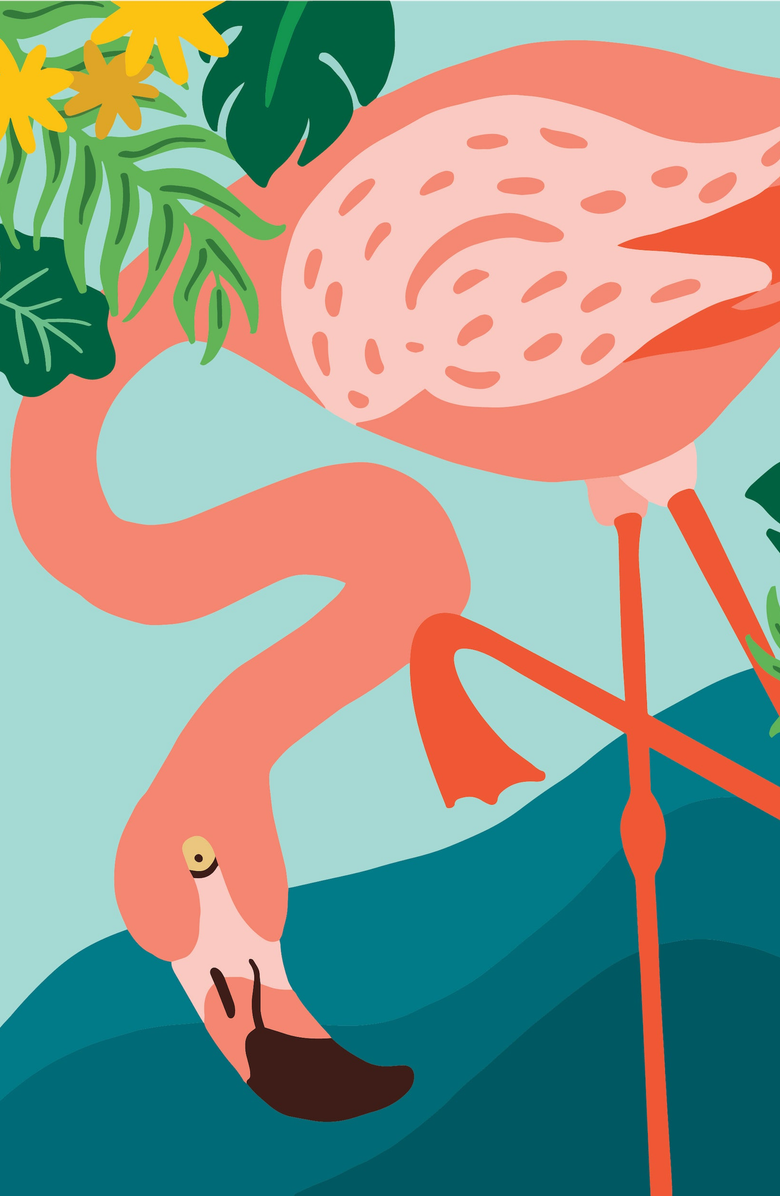 Pink Picasso Kits Stand Out in the Crowd Paint by Numbers Kit, Alternate, color, Pink Flamingo