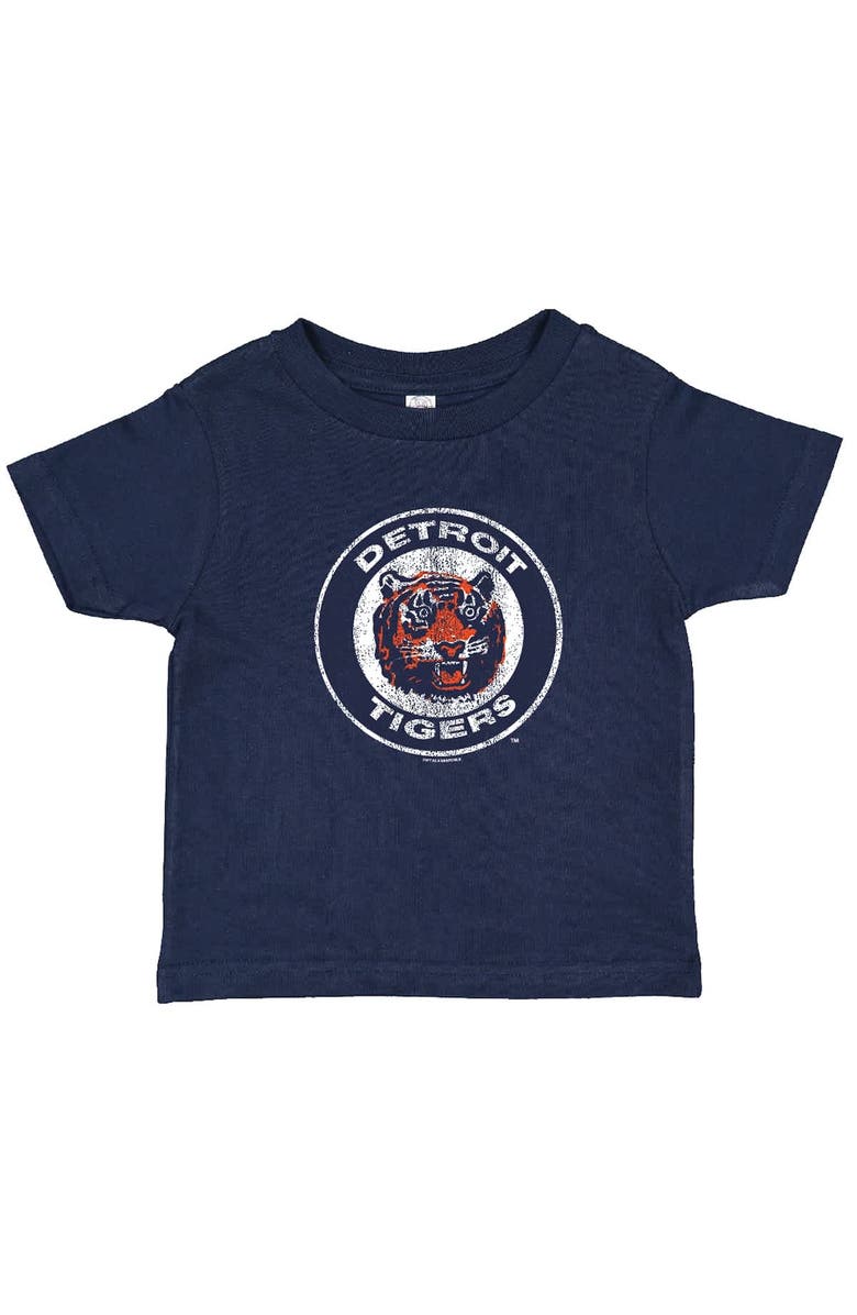 SOFT AS A GRAPE Toddler Soft as a Grape Navy/Heather Gray Detroit Tigers Cooperstown Collection Two-Pack T-Shirt Set, Alternate, color, Navy