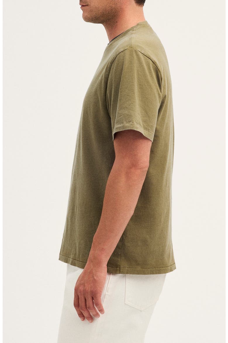 The Rockaway Garment Dye T-Shirt, Alternate, color, WORN OLIVE