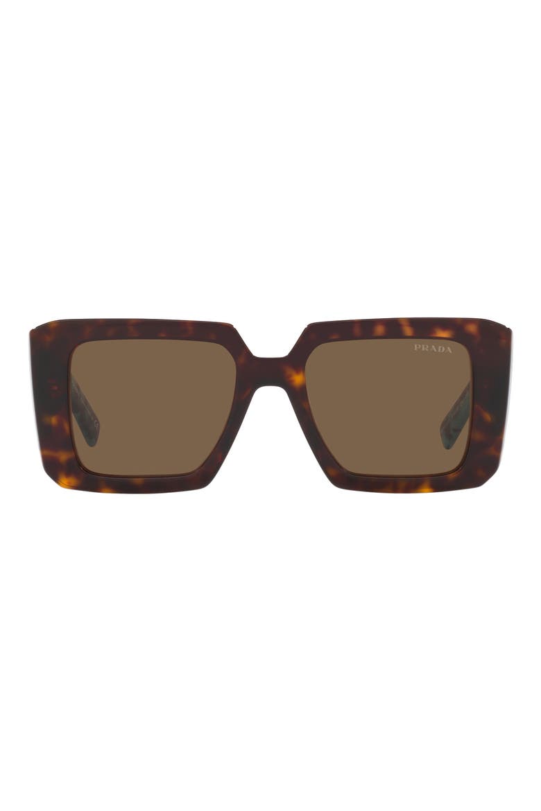 51mm Square Sunglasses, Main, color, TORTOISE