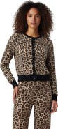 Lords of Harlech Leopard Womens Cropped Cardigan