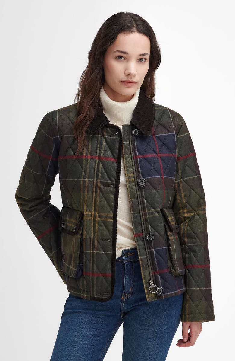 Barbour Loudon Tartan Quilted Jacket, Alternate, color, 
