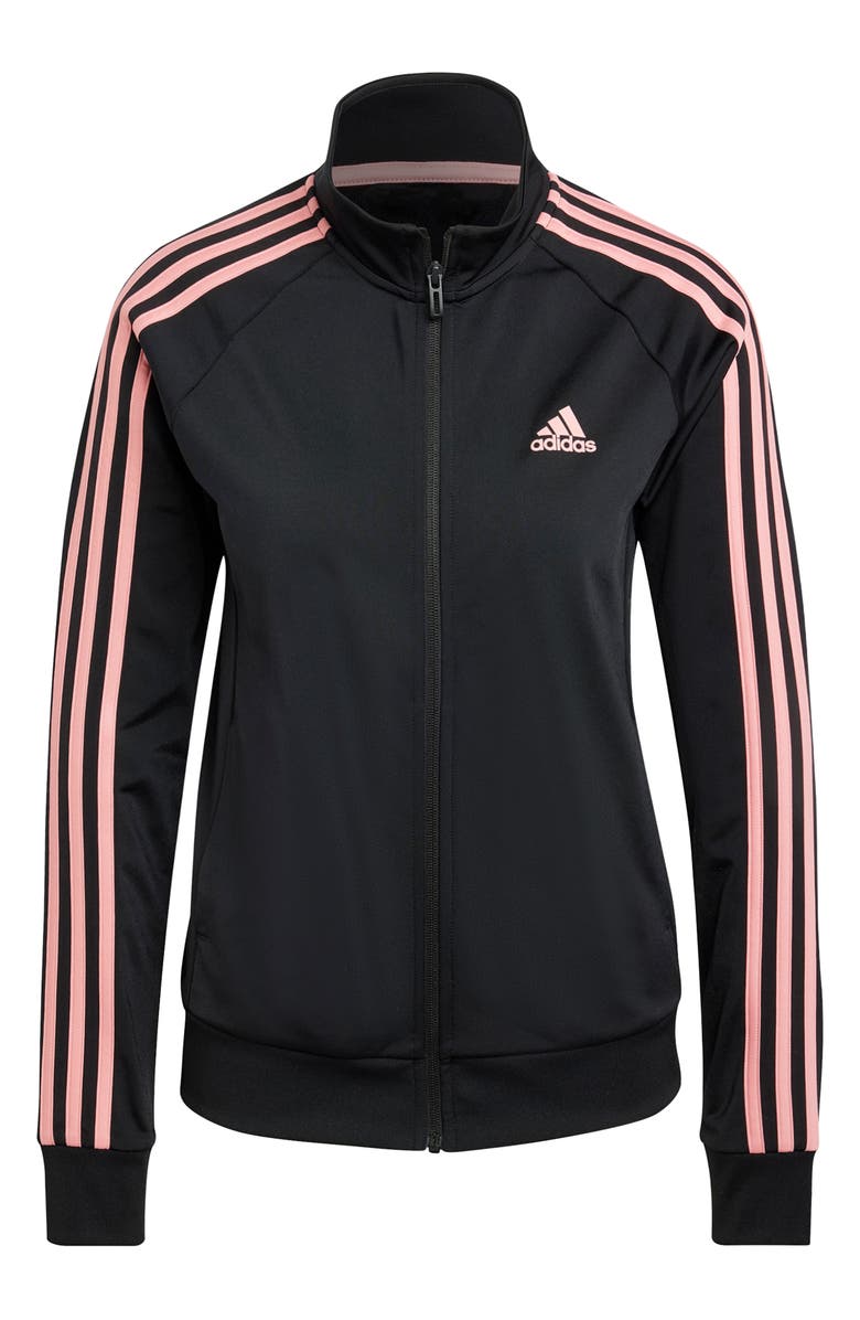 adidas Tricot 3-Stripes Track Jacket, Alternate, color, 