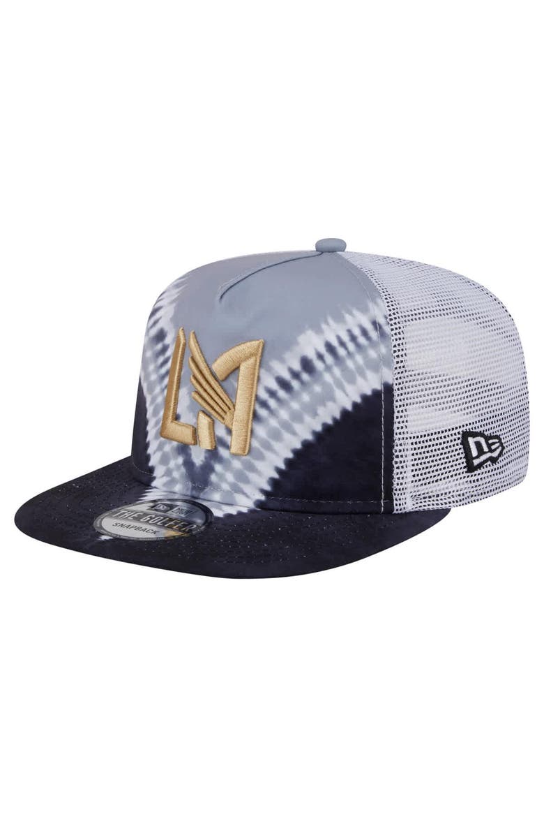 Men's New Era  Black/Gray LAFC Tie-Dye Adjustable Golfer Hat, Main, color, Black