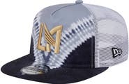 New Era Men's New Era Black/Gray LAFC Tie-Dye Adjustable Golfer Hat