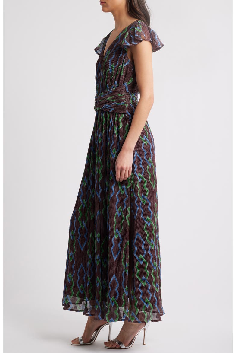Byanca Print Maxi Dress, Alternate, color, BROWN MULTI
