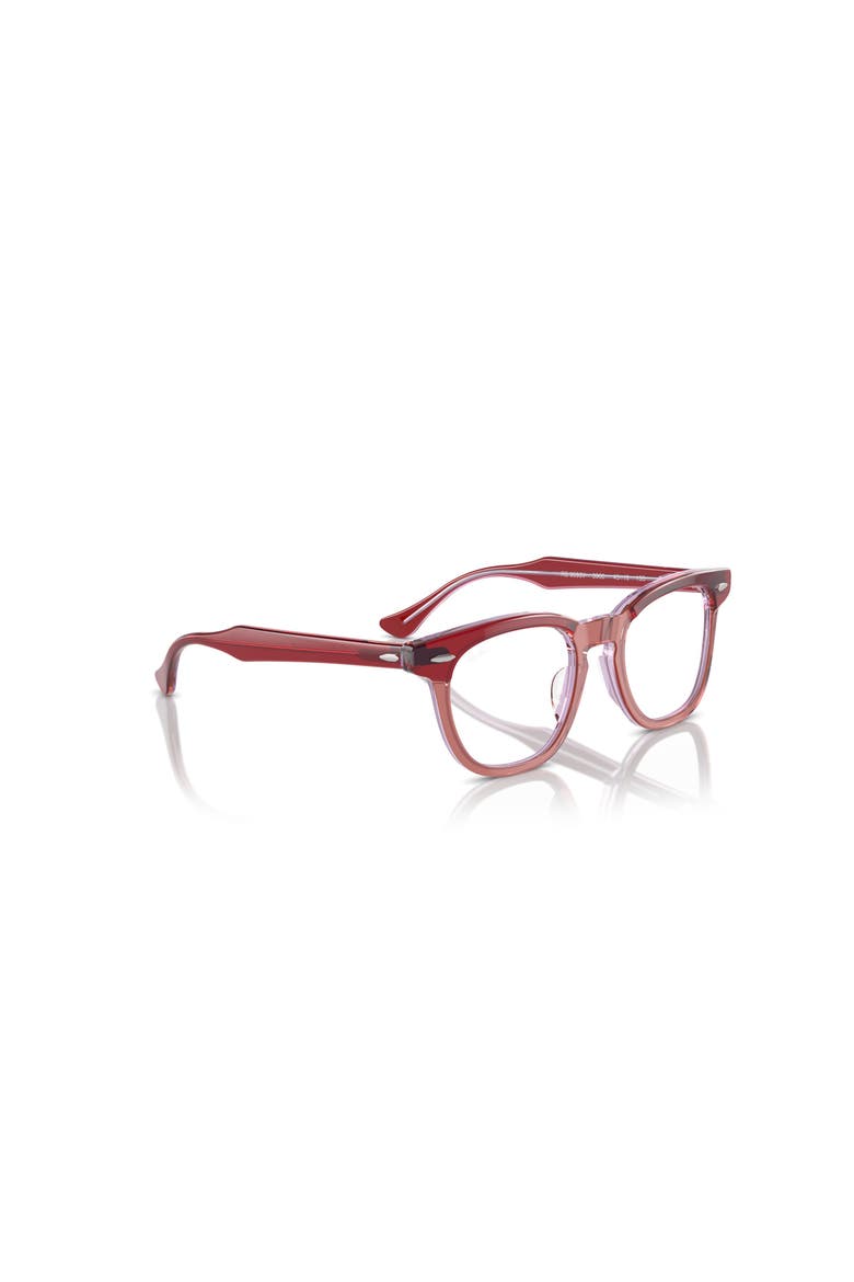 45mm Square optical glasses, Alternate, color, Red