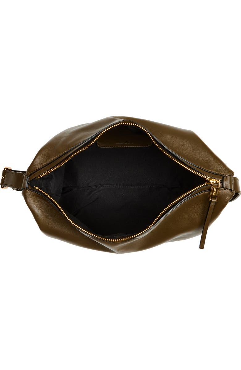 Moschino Tie Me Leather Shoulder Bag, Alternate, color,