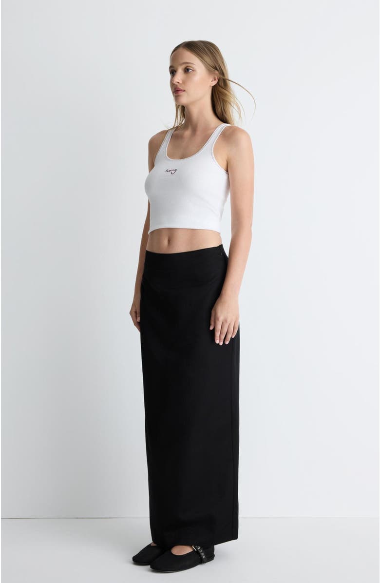 Romy Olive Skirt, Alternate, color, Black