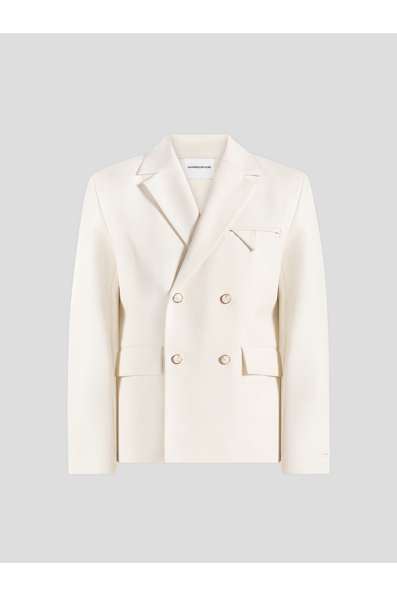 Didier Double Breasted Suit Jacket, Alternate, color, Off White