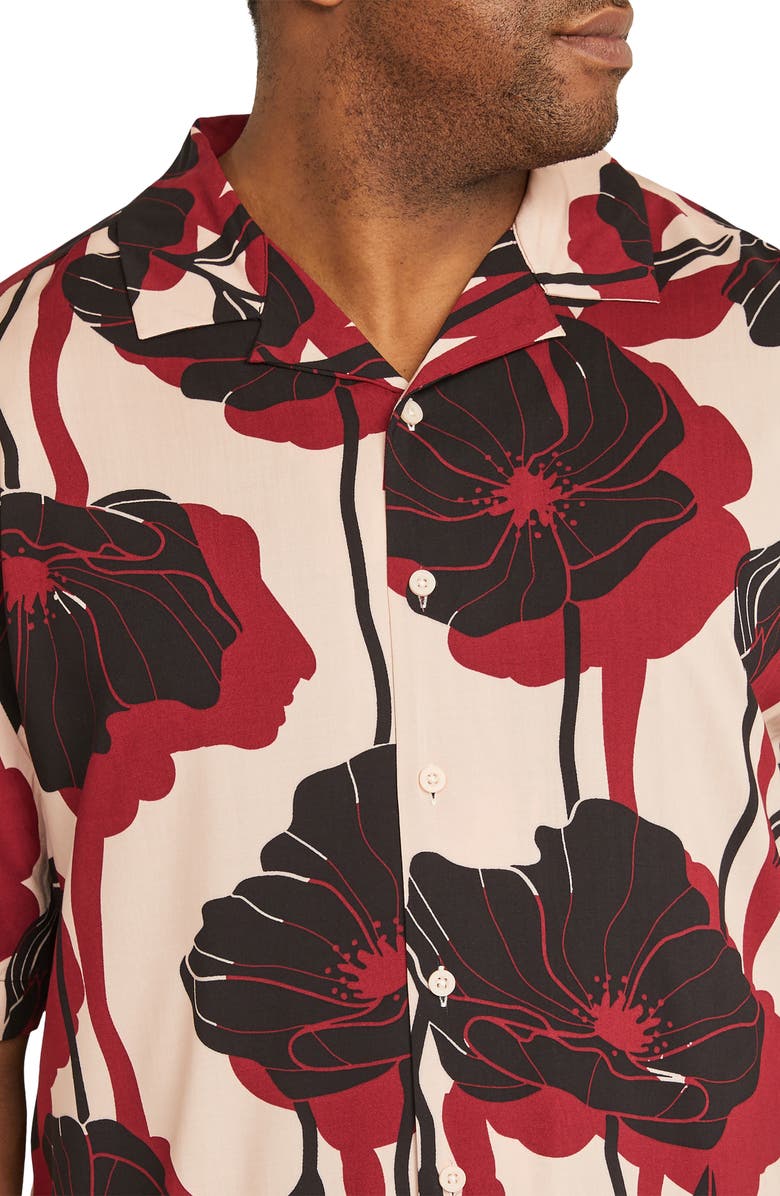 Johnny Bigg Manny Relaxed Fit Floral Camp Shirt, Alternate, color, 