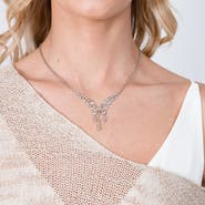 Lucy Quartermaine V Style Wave Necklace