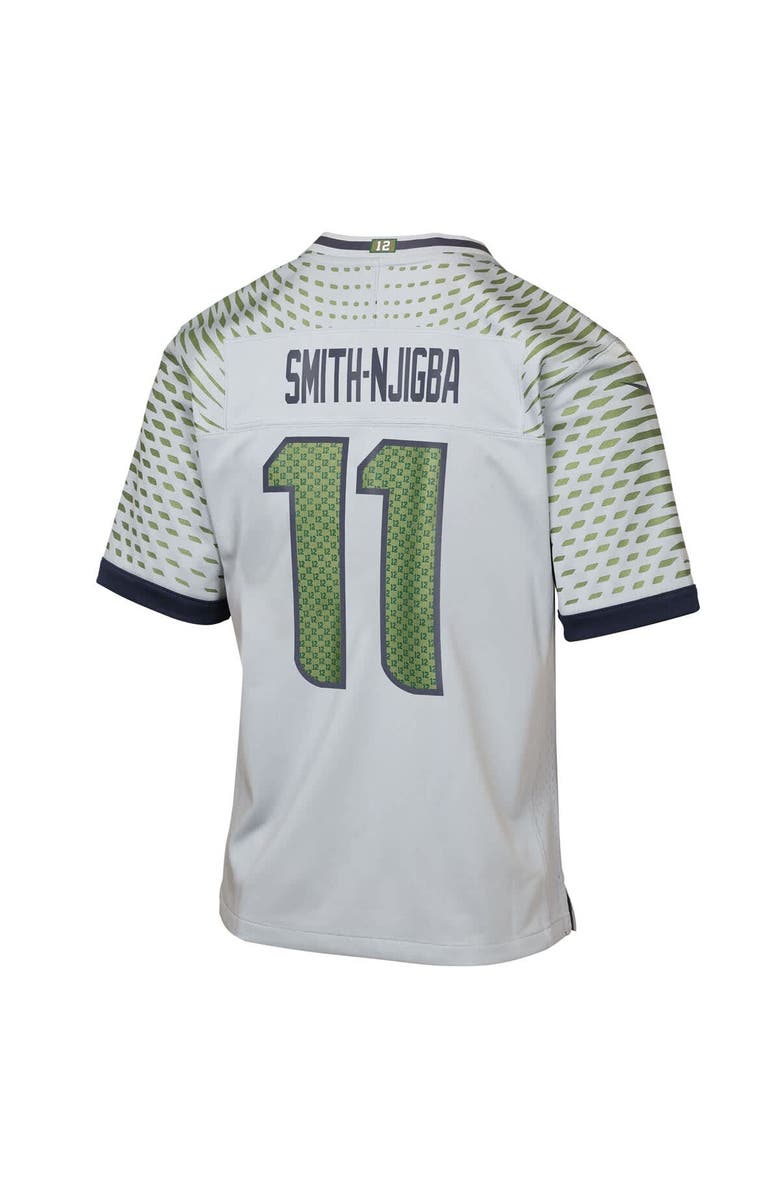 Nike Youth Nike Jaxon Smith-Njigba Wolf Gray Seattle Seahawks 2025 Rivalries Collection Game Jersey, Alternate, color, Gray