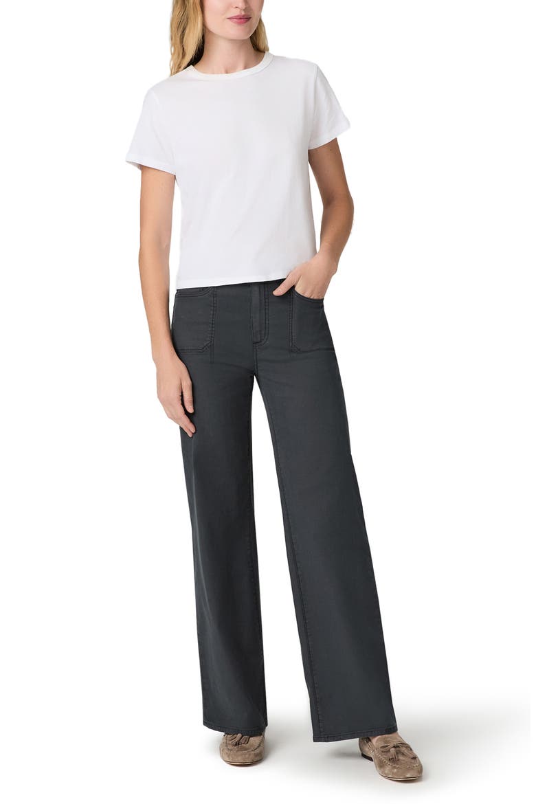 AnessA High Waist Wide Leg Jeans, Alternate, color, VINTAGE DARK GRAPHITE