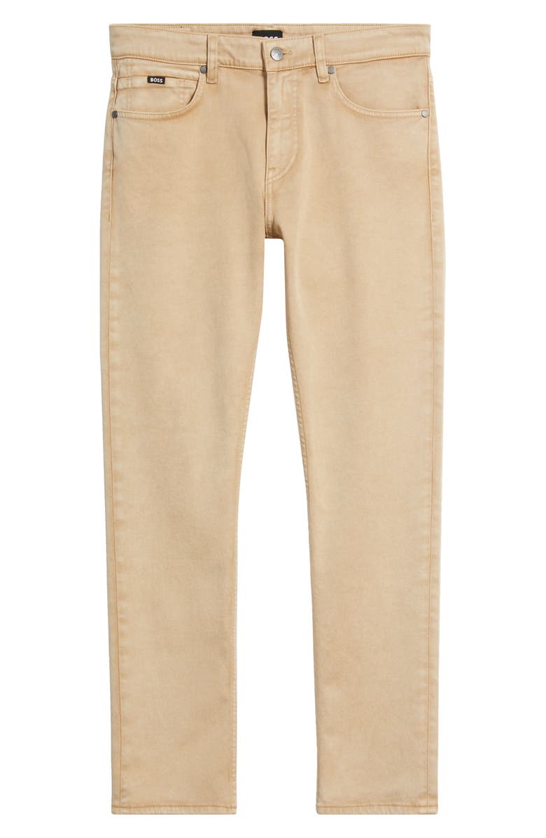 BOSS Delaware Slim Fit Jeans, Alternate, color, Medium Beige