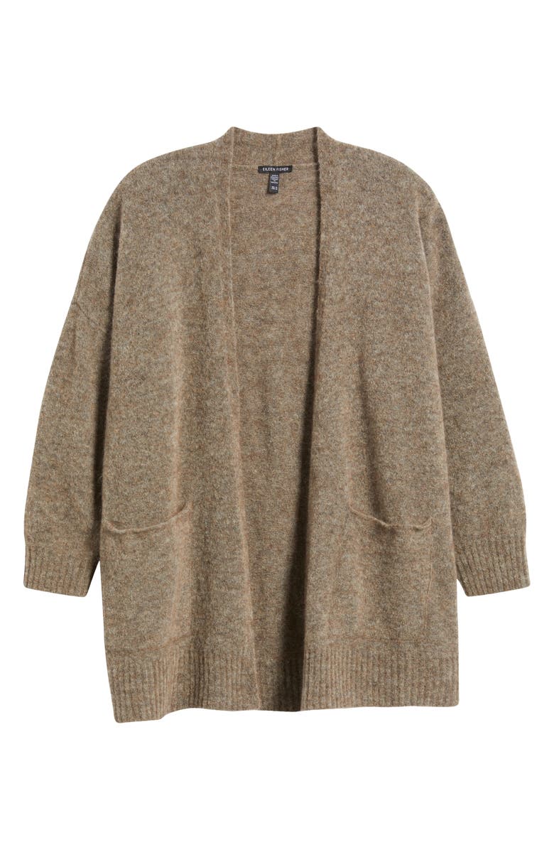 Eileen Fisher Pocket Cardigan, Alternate, color, Taupe