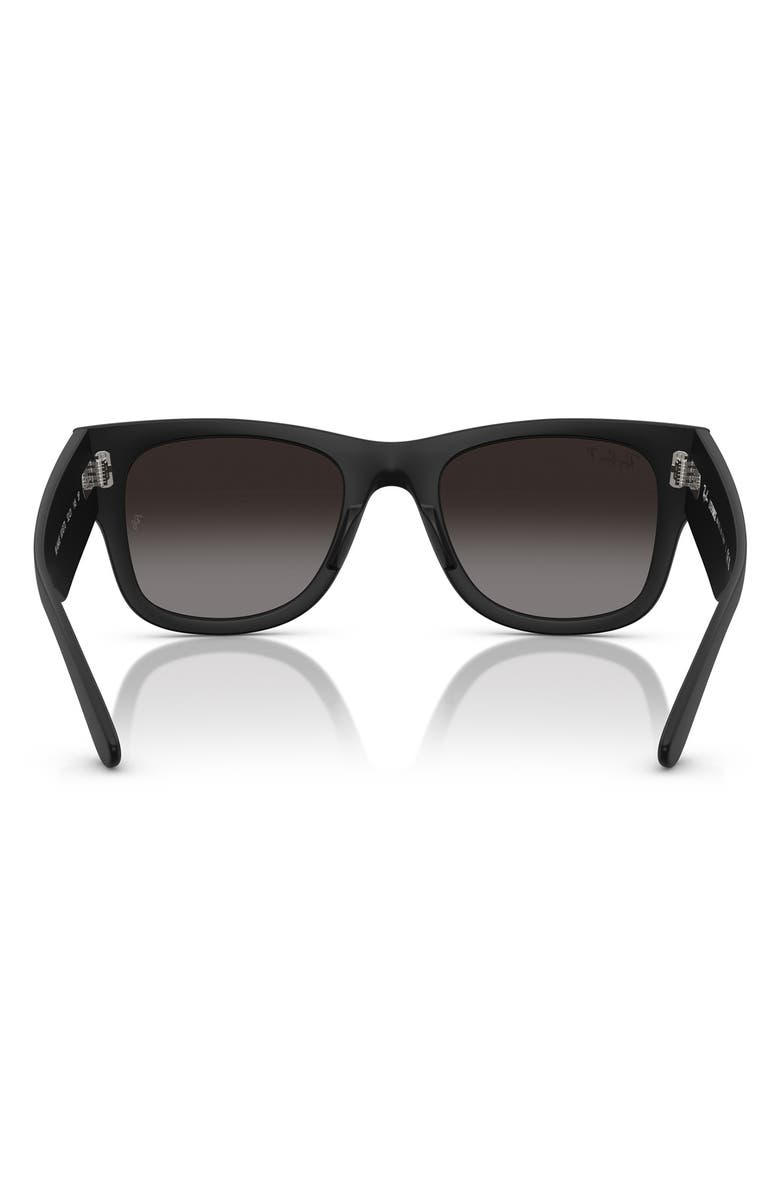 Ray-Ban Mega Wayfarer Liteforce 50mm Polarized Square Sunglasses, Alternate, color, Sand Black