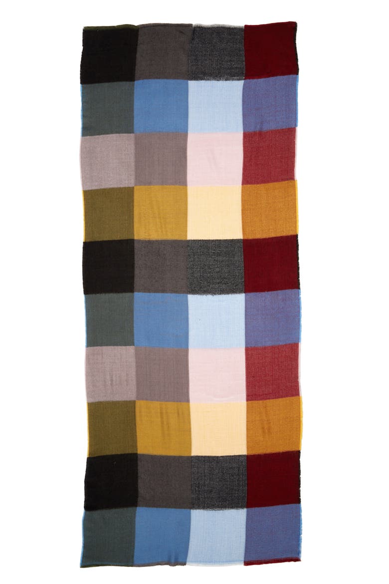 Multi Square Scarf, Alternate, color, MULTI