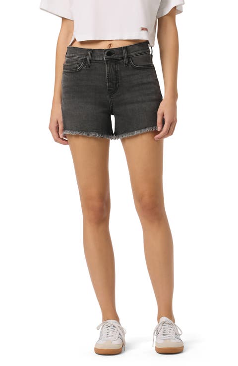 Gracie Fray Hem Denim Shorts