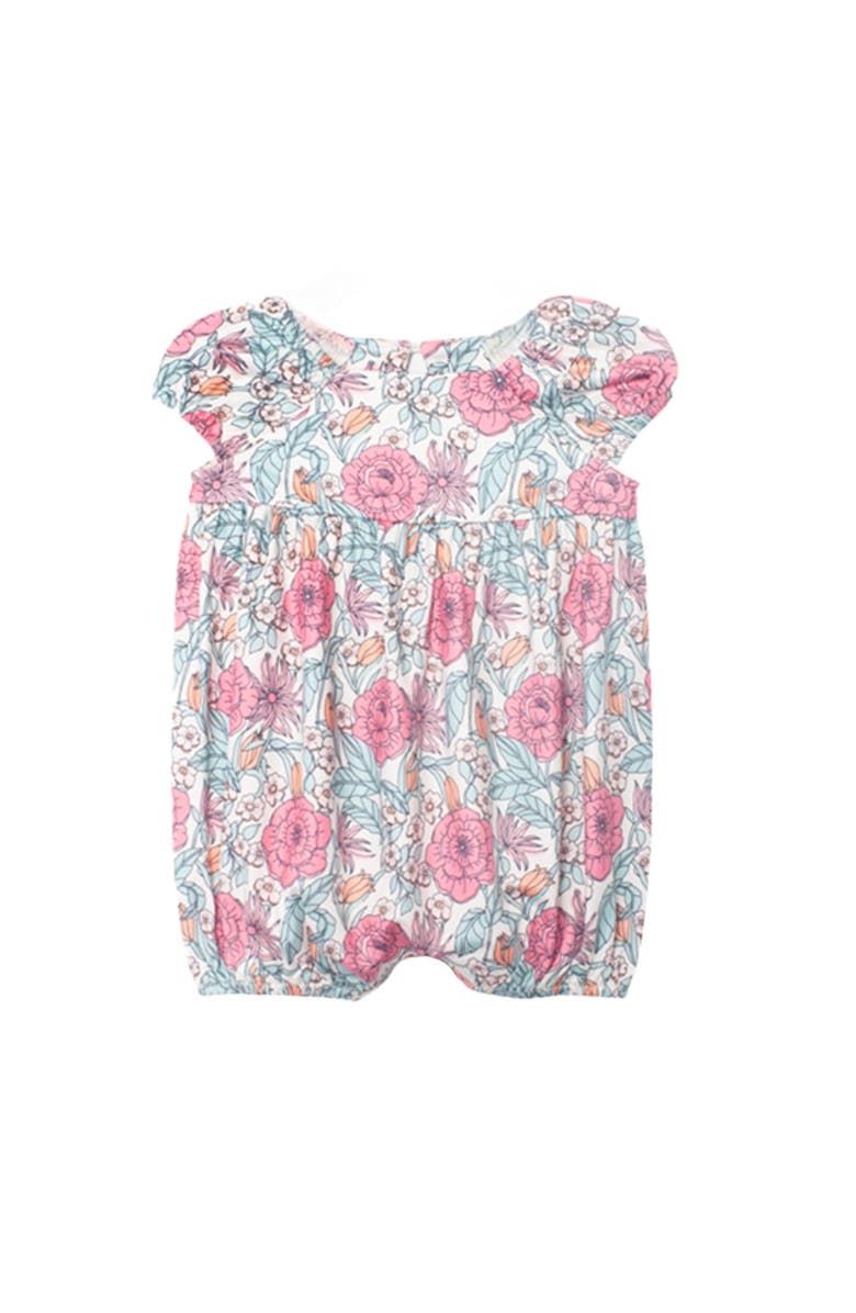 Mabel + Honey April Cap Sleeve Romper, Main, color, Pink