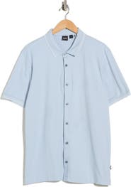 BOSS Puno Short Sleeve Button-Up Polo