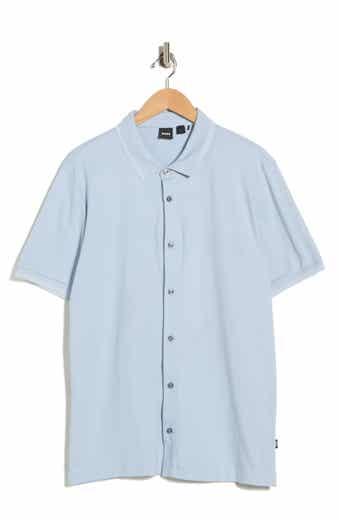 BOSS Puno Short Sleeve Button-Up Polo