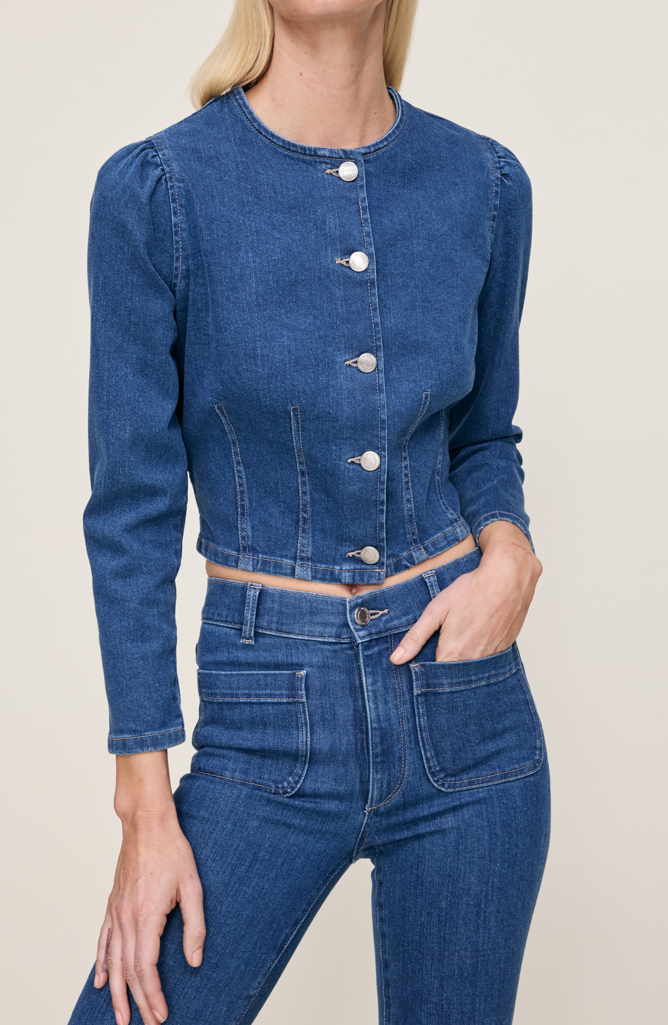 DL1961 Sculpted Denim Top