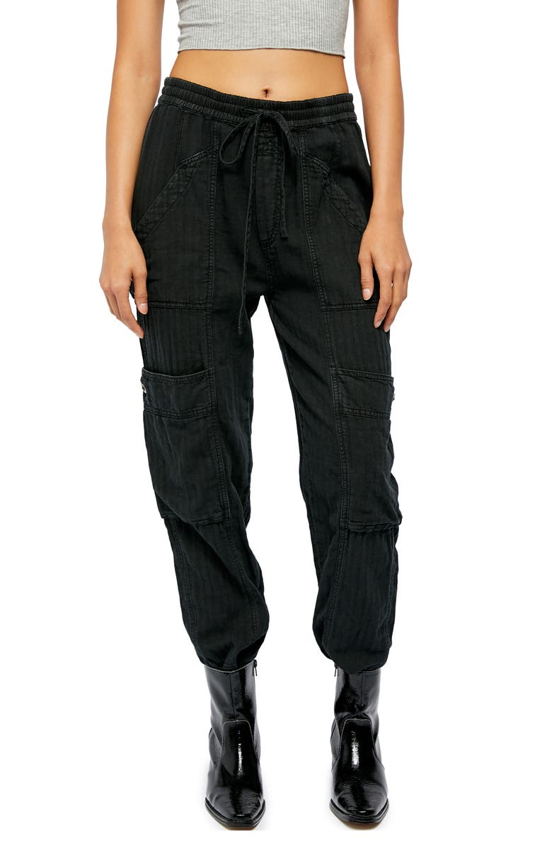 Free People Feelin' Good Linen Blend Utility Pants, Main, color,