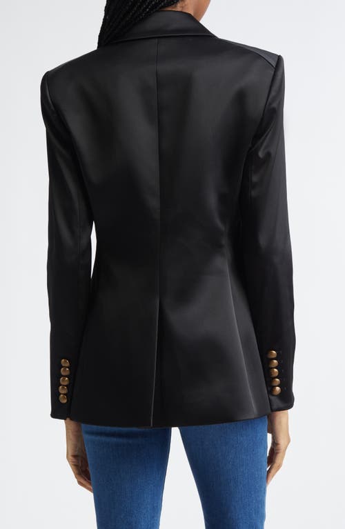 Veronica Beard Cynthia Satin Jacket In Black