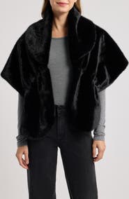 SURELL Faux Fur Shawl
