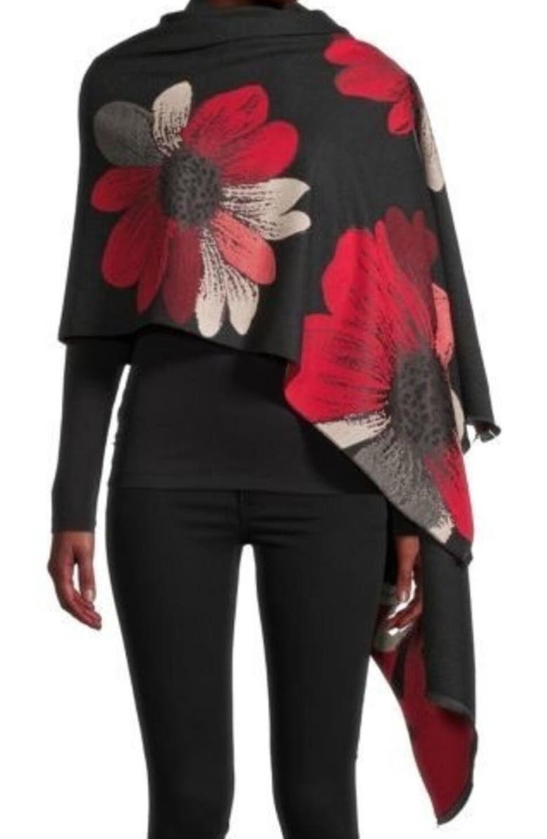 SAACHI Reversible Scarf, Main, color, Black