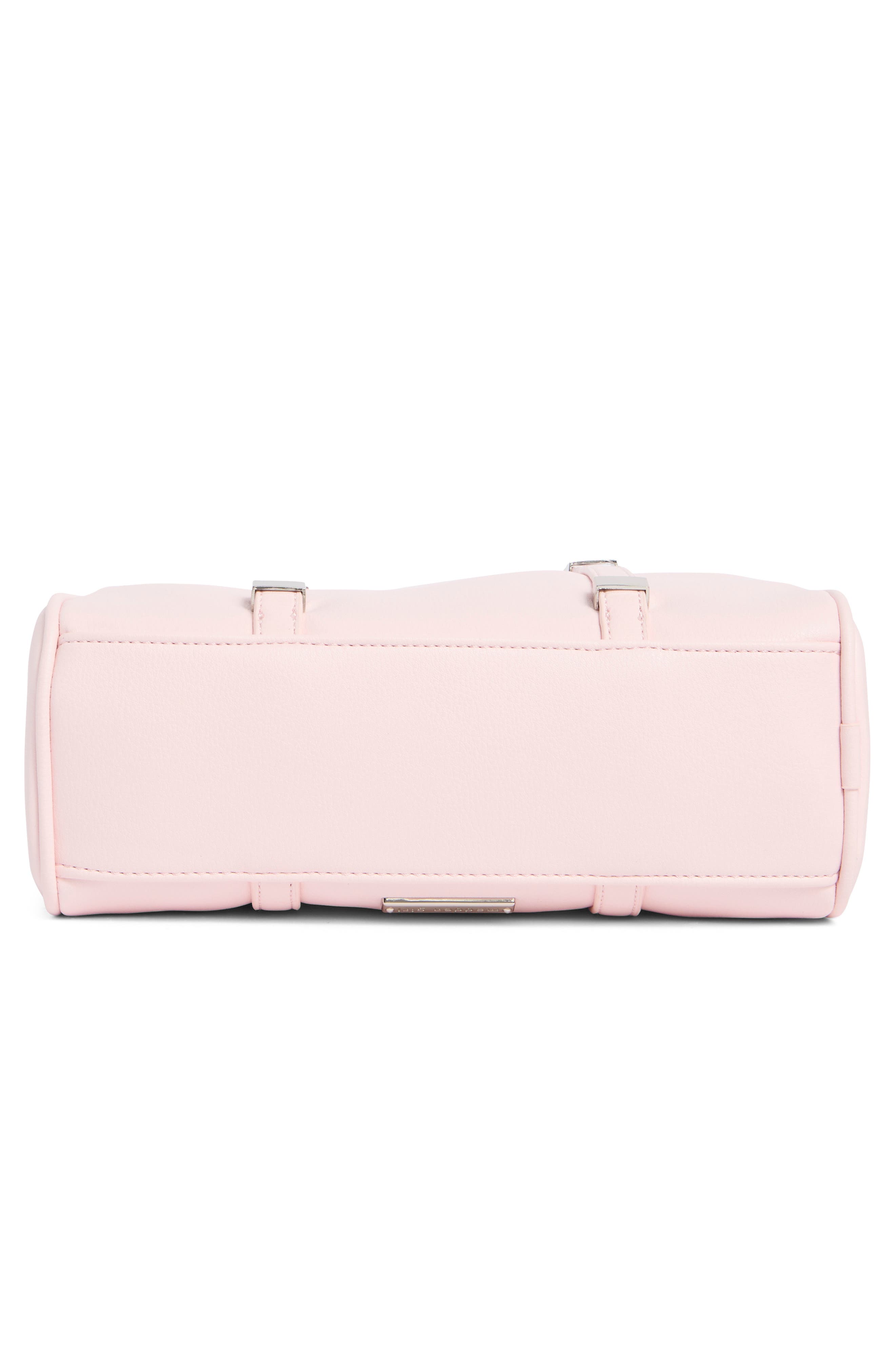 Faux Leather Bowling Bag, Alternate, color, PRIMROSE
