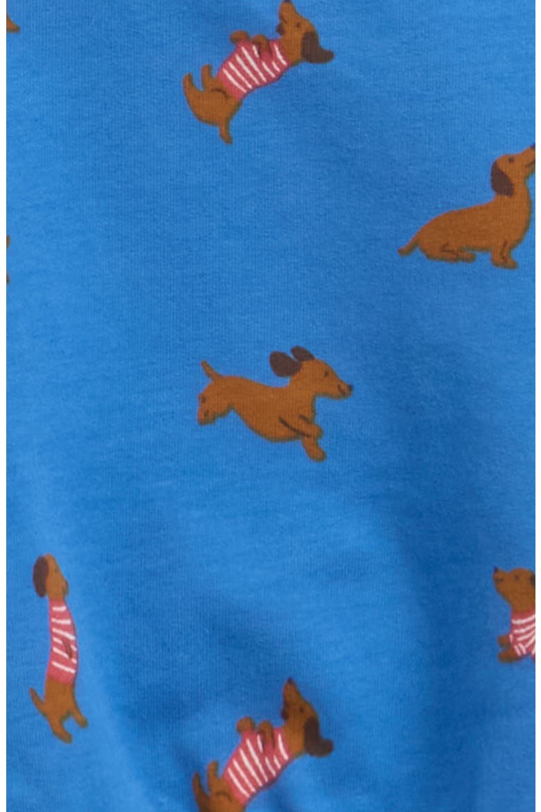 Stretch Cotton Sweatshirt & Joggers Set, Alternate, color, BLUE SAUSAGE DOGS