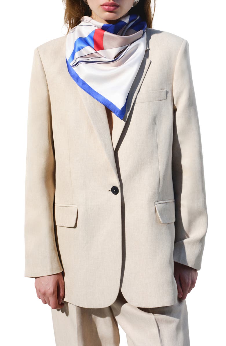 MANGO Straight Fit Blazer, Main, color, 