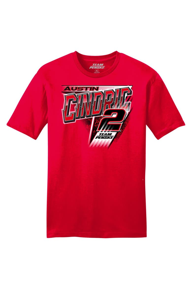 Men's Team Penske  Red Austin Cindric Car T-Shirt, Alternate, color, Red