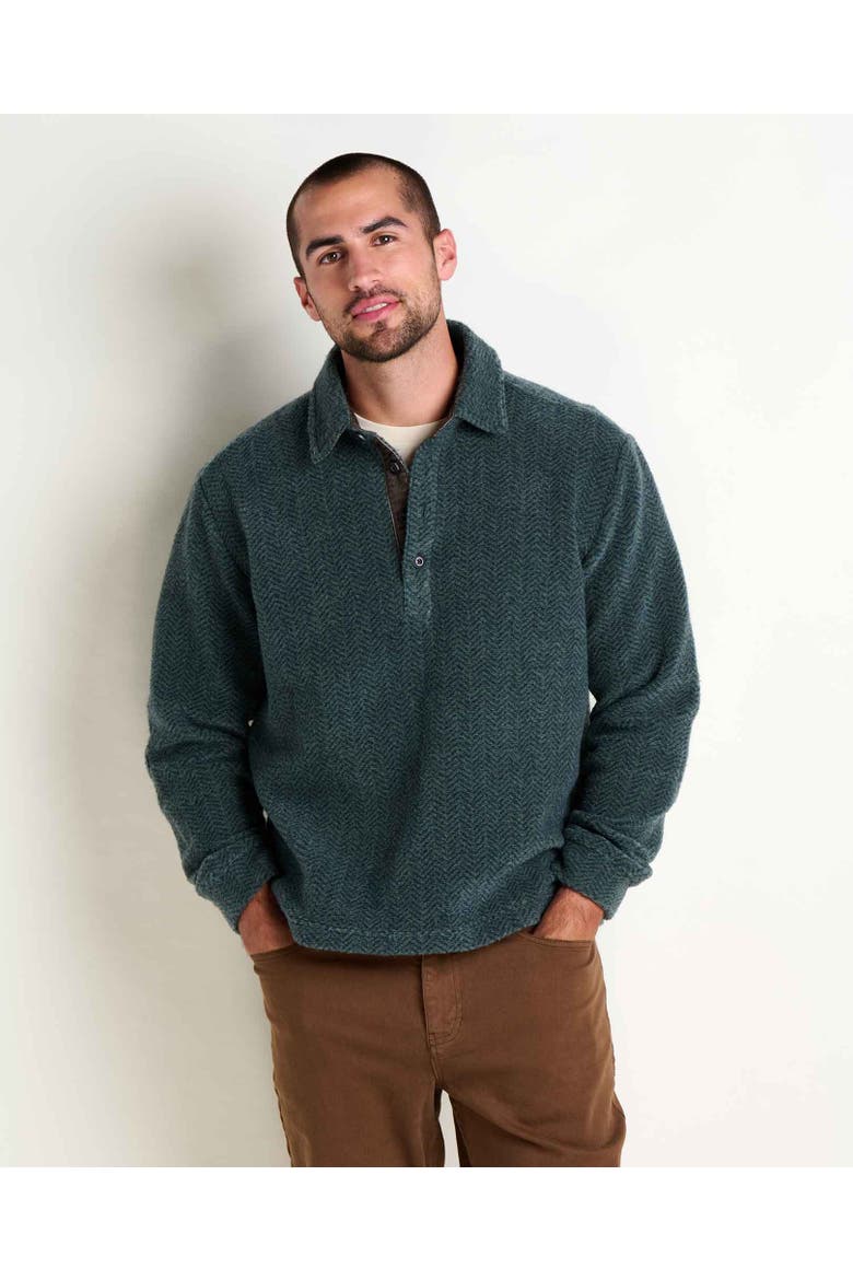 Men's Cabinside Fleece Pullover, Main, color, Cilantro