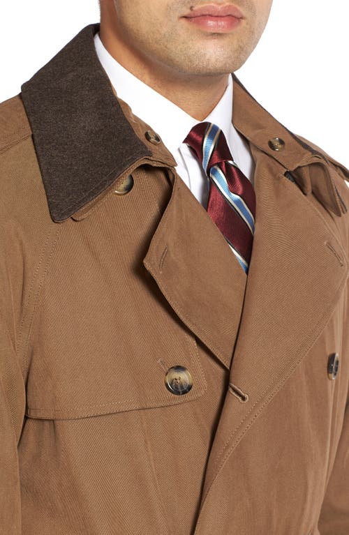 London Fog 'iconic' Trench Coat In British Khaki