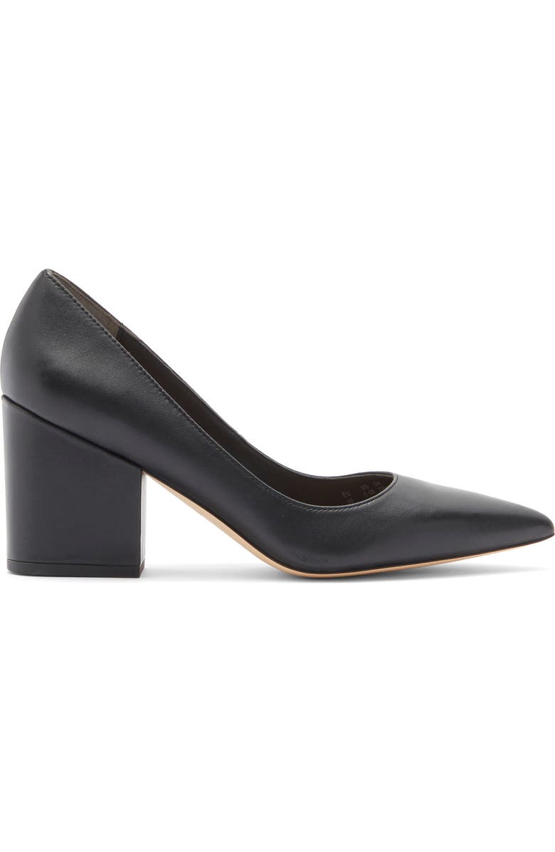 Stuart Weitzman Ave 75 Block Heel Pump, Alternate, color, Black