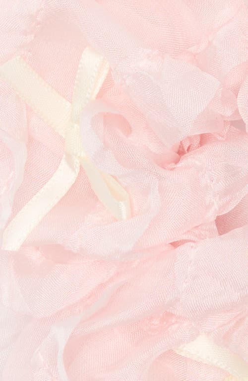 Bp. Chiffon Bow Scrunchie In Pink