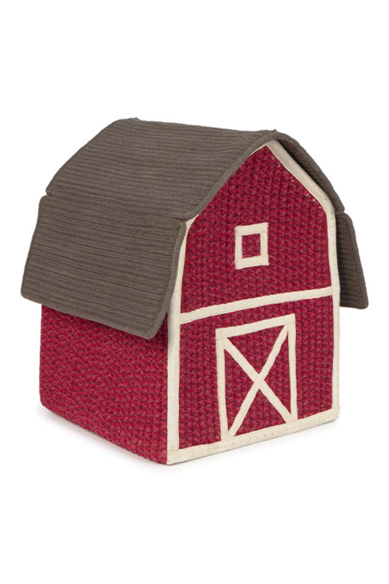 Farmhouse Basket, Main, color, BURGUNDY