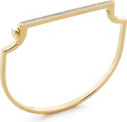 Monica Vinader Signature Skinny Pavé Lab Grown Diamond Bangle