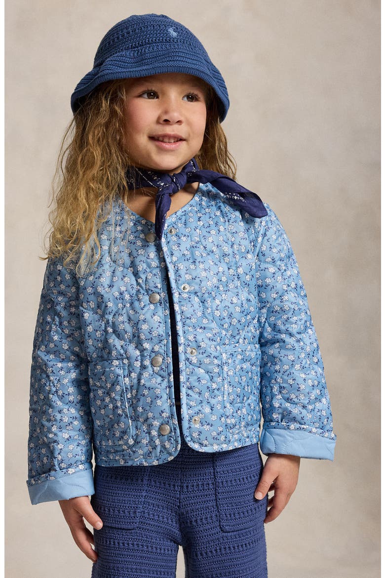Kids' Floral Quilted Jacket, Alternate, color, GEORGEANA FLORAL