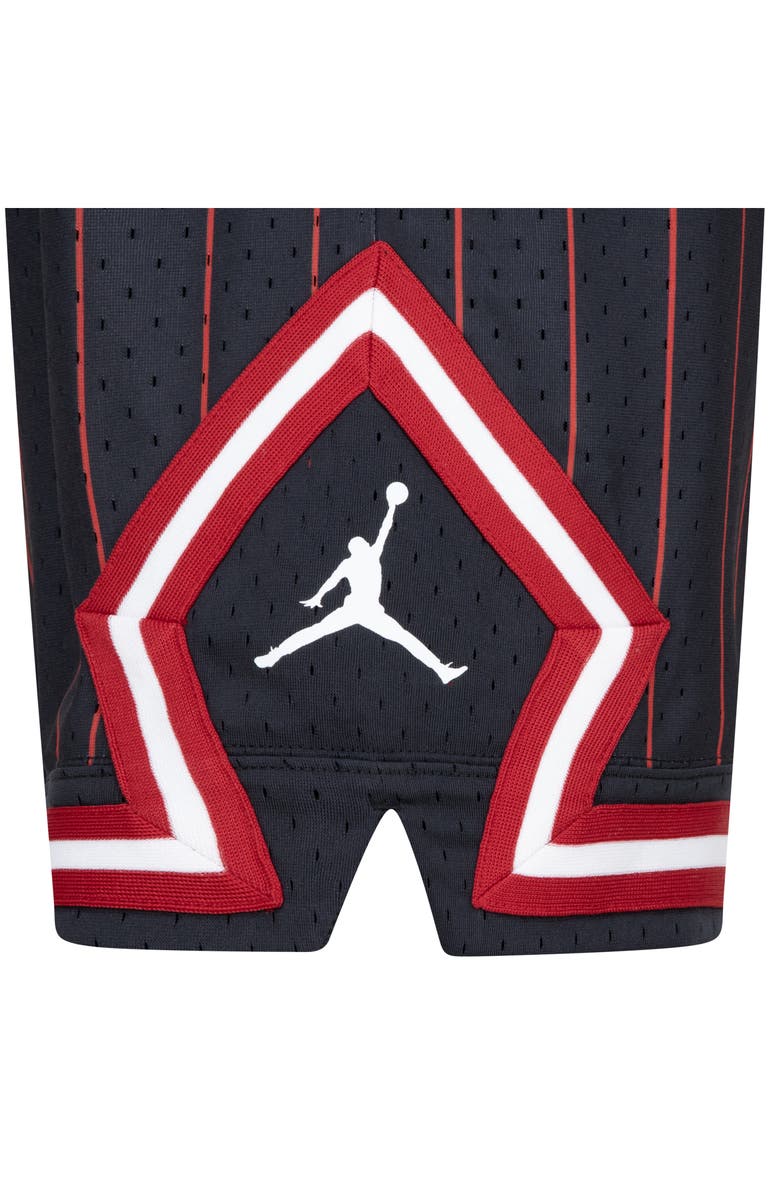 Jordan Kids' Print Dri-FIT Mesh Basketball Shorts, Alternate, color, Black