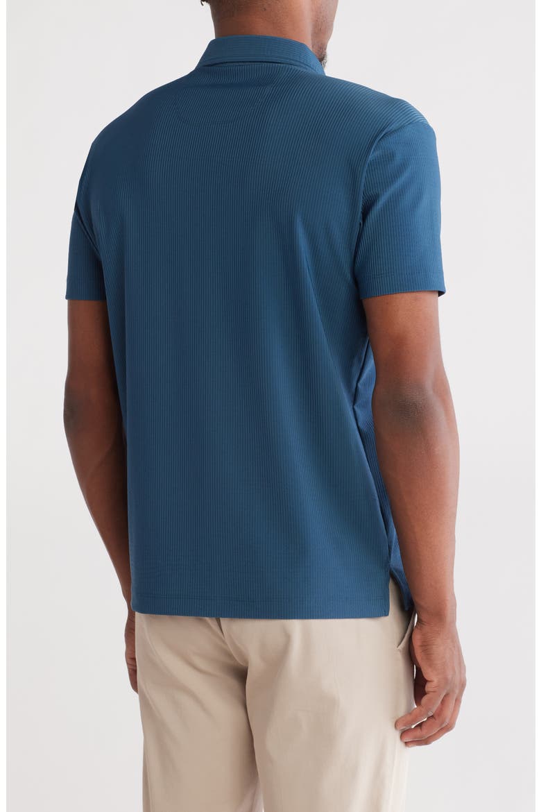 Hybrid Seersucker Performance Polo, Alternate, color, NAVY
