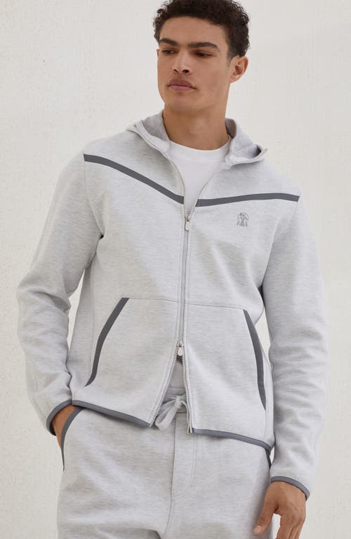 Brunello Cucinelli Double Cloth Sweatshirt In White