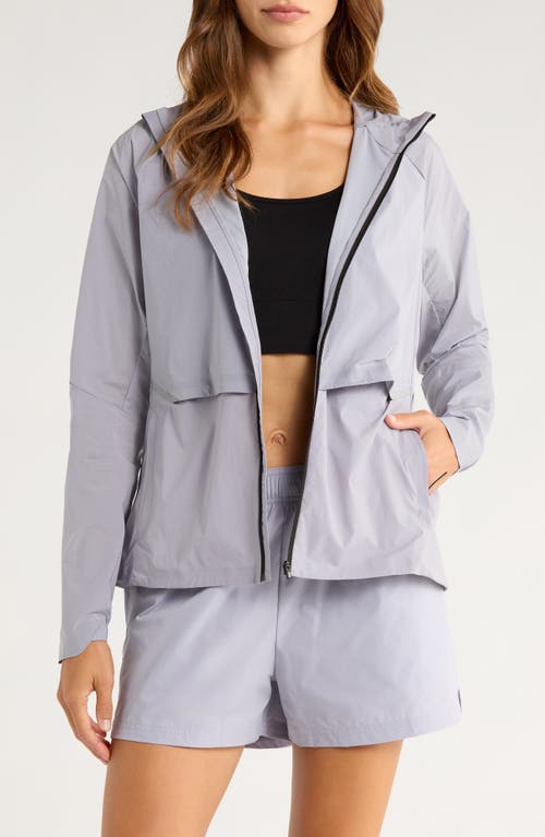 On Core Hooded Packable Running Jacket In Purple
