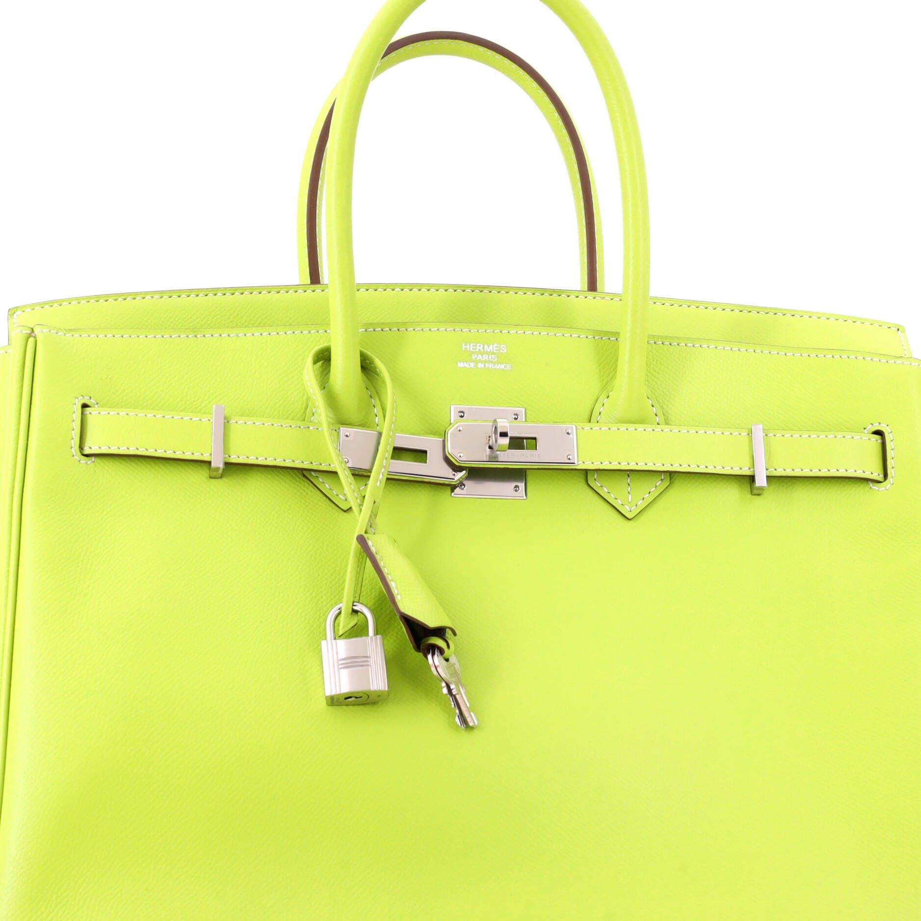 Pre-Owned Hermes Candy Birkin Bag Epsom 35, Alternate, color, Candy - Kiwi/Lichen