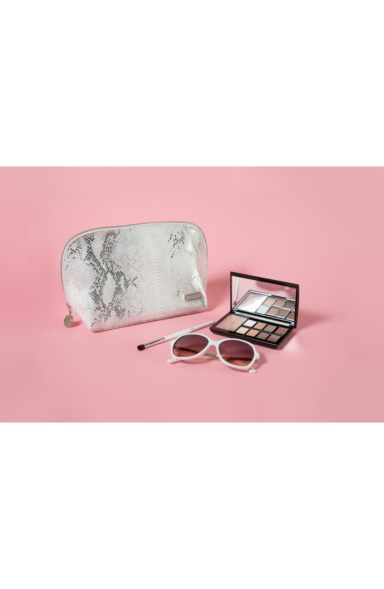 Stephanie Johnson Cairo White Lola Makeup Bag, Alternate, color, 