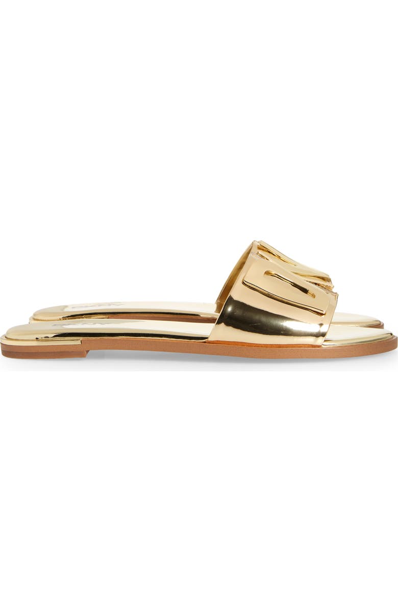 DKNY Waltz Flat Sandal, Alternate, color, Gold
